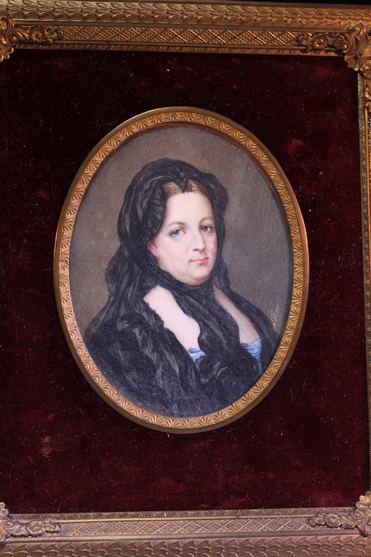 18th C. Miniature Portrait Painting.