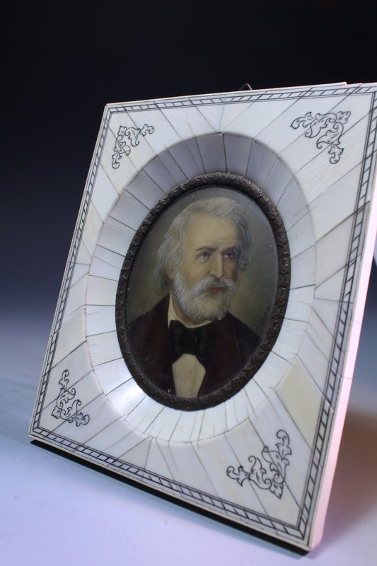 19th c Miniature Portrait Painting.