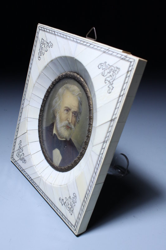 19th c Miniature Portrait Painting.