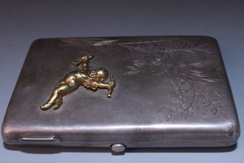 Antique Russian Cigarette case, 19/20 th C.