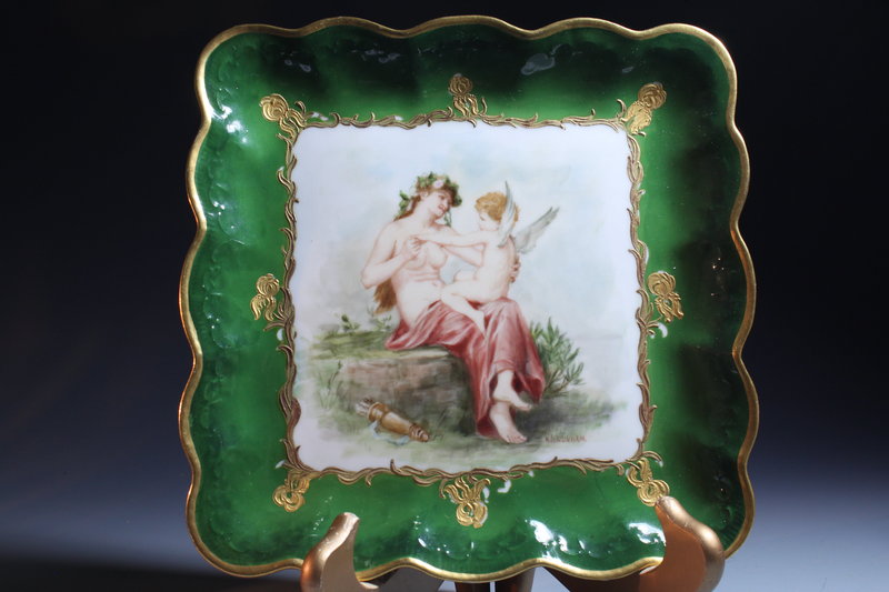 19th c, French Hand Painted Limoges by Dunham.