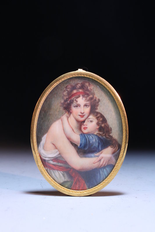 Incredible Miniature Portrait Painting, Dated 1929.