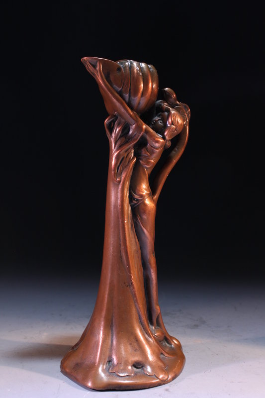 Antique Art Nouveau-Style Candle Holder, Earl 20th c.