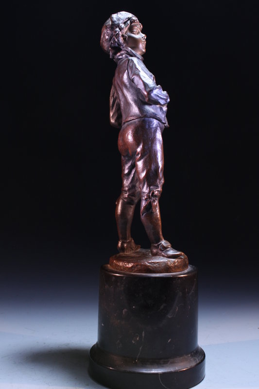 19th c. Incredible Bronze Figure of a Young Aristocrat.