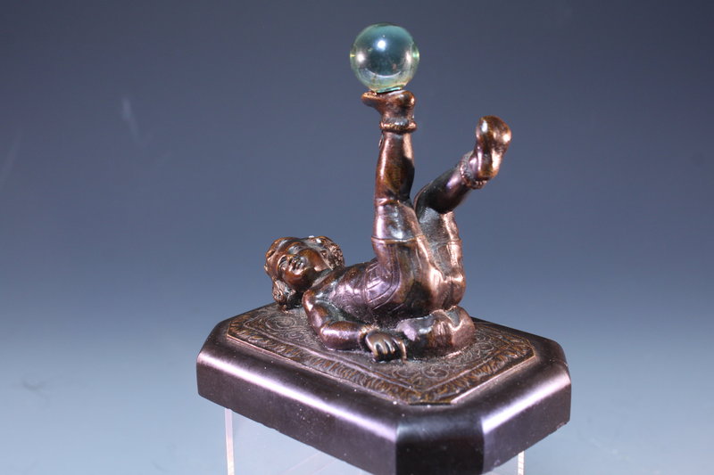 Fabulous Bronze Figure, Early 20th c.