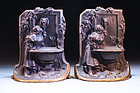 Early 20th Century Bronze Bookends,
