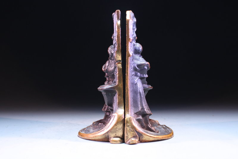 Early 20th Century Bronze Bookends,