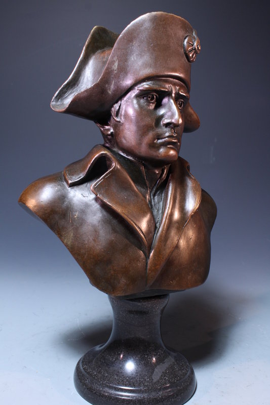 French Tabletop Patina-ted Bronzes of Napoleon,