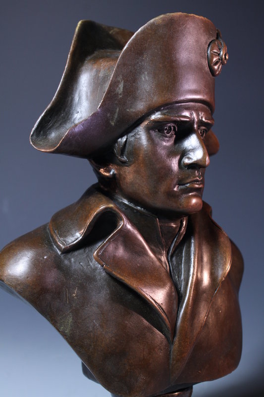 French Tabletop Patina-ted Bronzes of Napoleon,