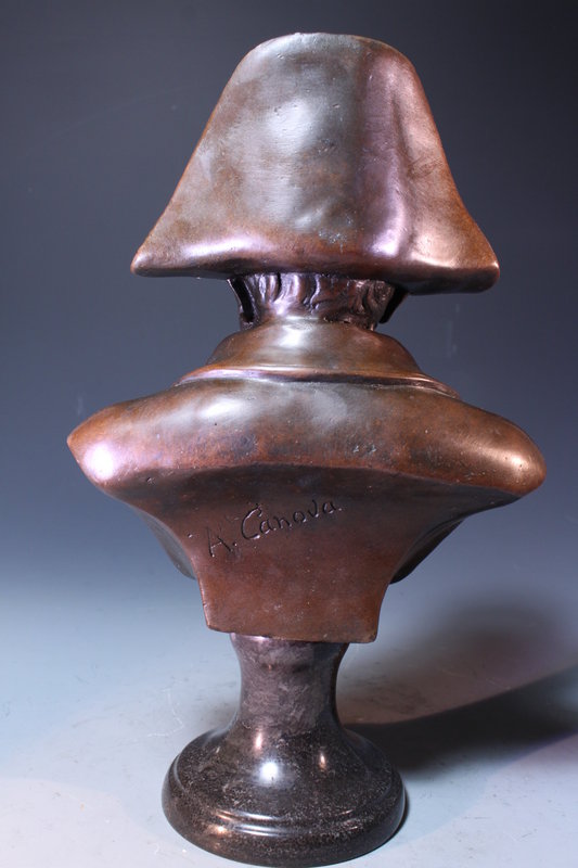 French Tabletop Patina-ted Bronzes of Napoleon,