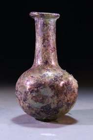 Authentic 2nd Century Roman Glass Bowl, Perfect Pattern
