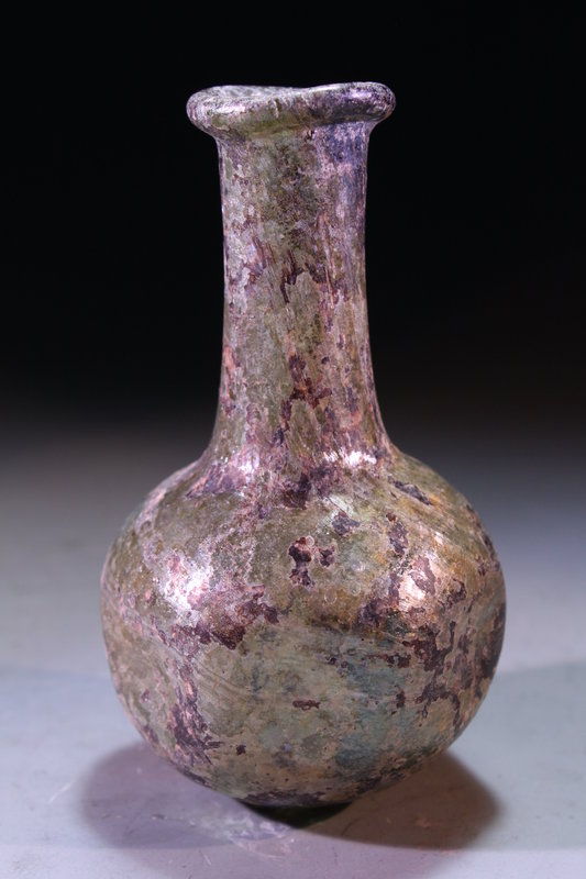 Authentic 2nd Century Roman Glass Bowl, Perfect Pattern