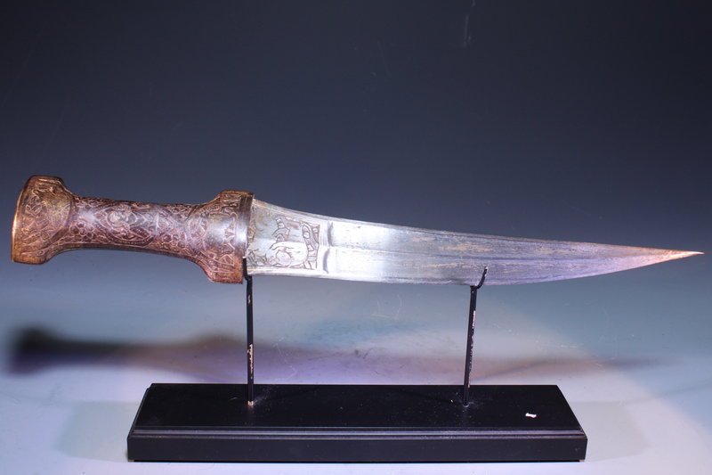 18th c. Persian Dagger and Scabbard,