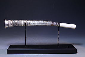 19TH C. BURMESE DHA DAGGER,