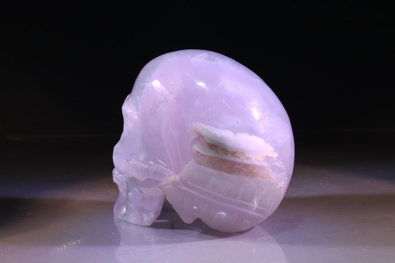 Chinese Hand Carved Fluorite Skull,
