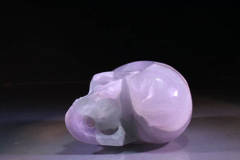 Chinese Hand Carved Fluorite Skull,