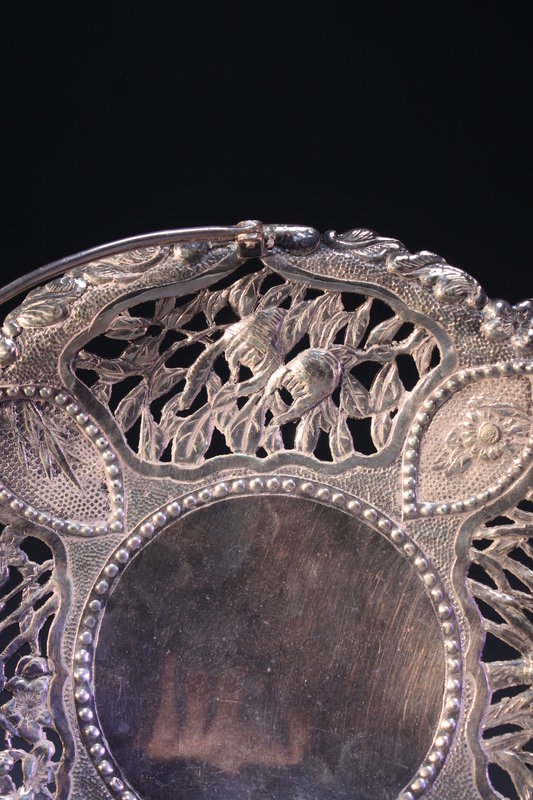 19th C. Chinese Silver Basket,