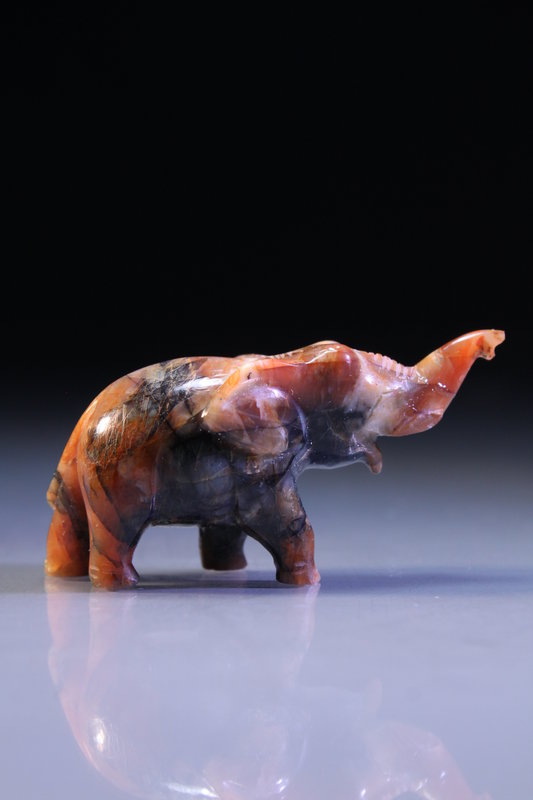 Chinese Carved Hardstone Animal Figures: