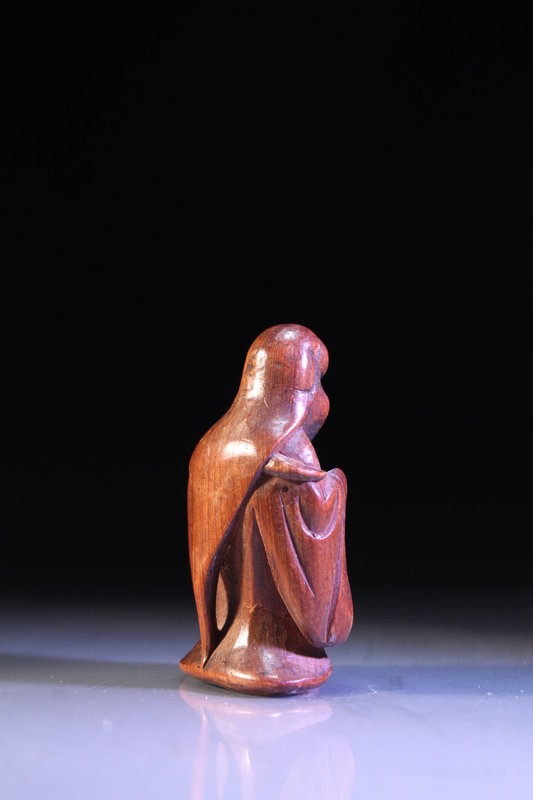 Fine Meiji Japanese Miniature Boxwood Carving,