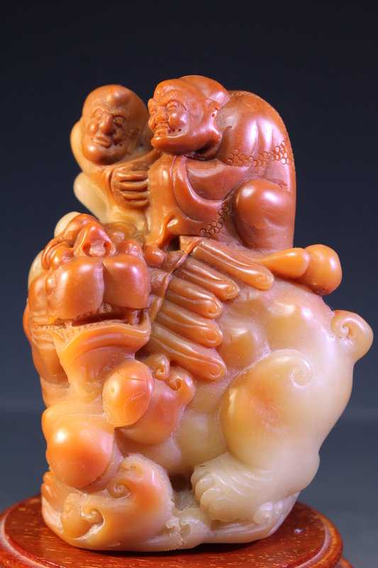 Large Chinese Carved Sealstone Item,