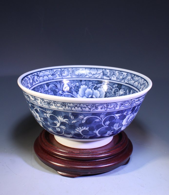 Chinese Blue-and-White Porcelain Bowl,