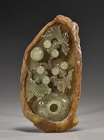 Chinese Carved Bowenite Pebble,