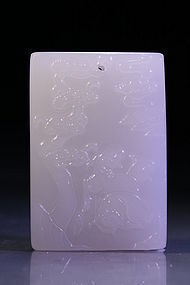 Chinese Carved Hardstone Pendant,