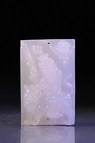 Chinese Carved Hardstone Pendant,