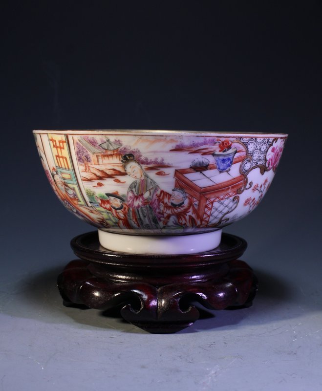 18th C.CHINESE EXPORT FAMILLE ROSE BOWL,