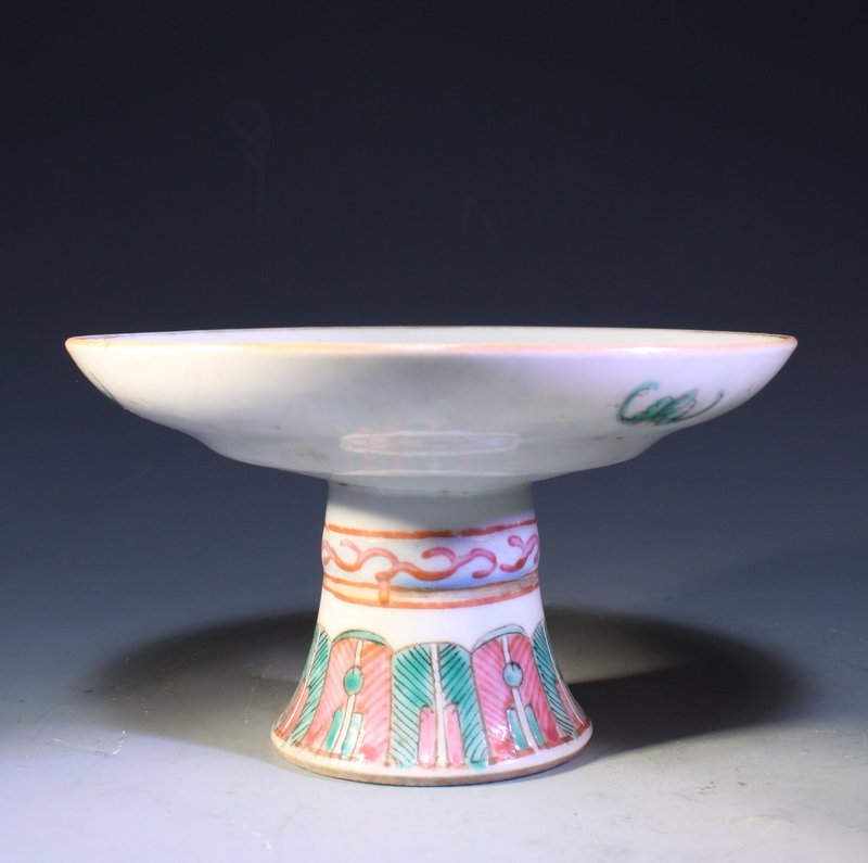 Antique Chinese Enameled Porcelain Dish,