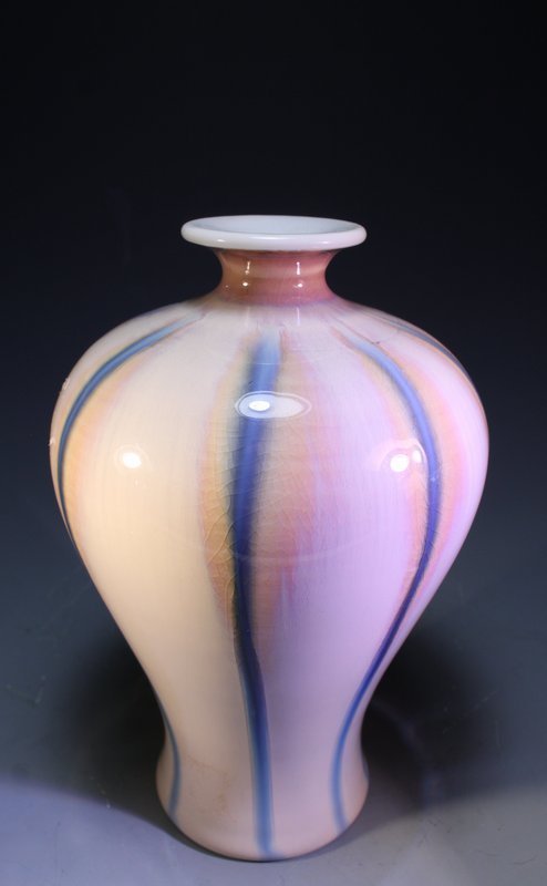 Fine Chinese Glazed Porcelain Meiping Vase,