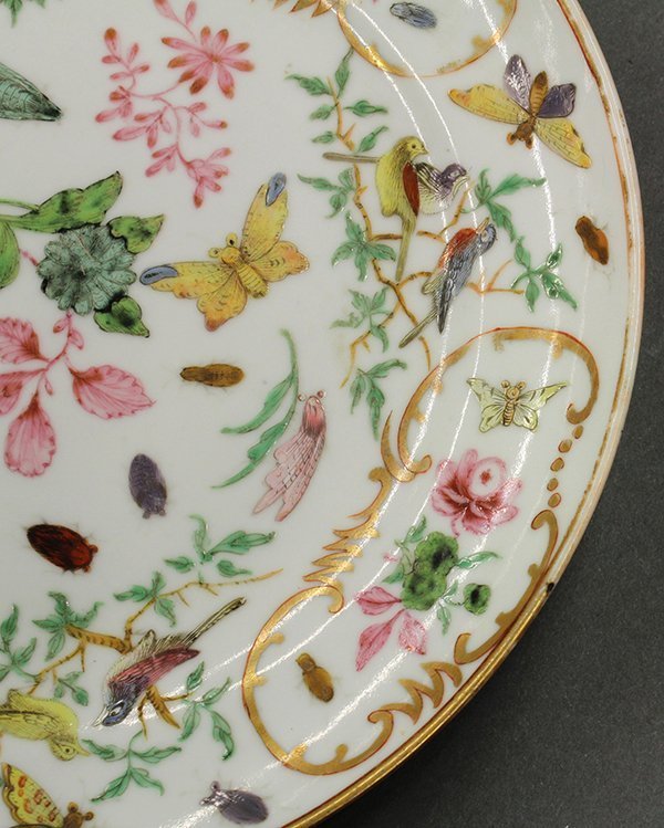 18th C. Chinese Enameled Porcelain Plate,