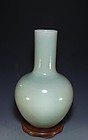 Chinese Celadon Glaze Porcelain Bottle Vase,