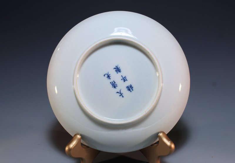 Chinese Enameled Porcelain Plate,