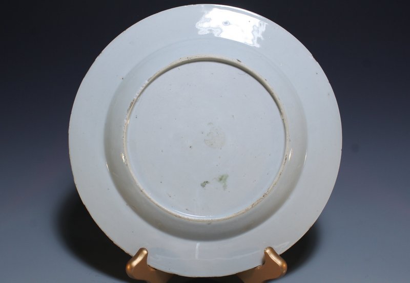 Chinese Qing Export Enameled Porcelain Plate,