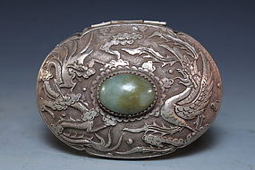 Antique Chinese Silver Box,