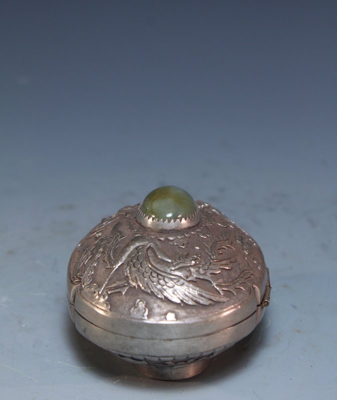 Antique Chinese Silver Box,