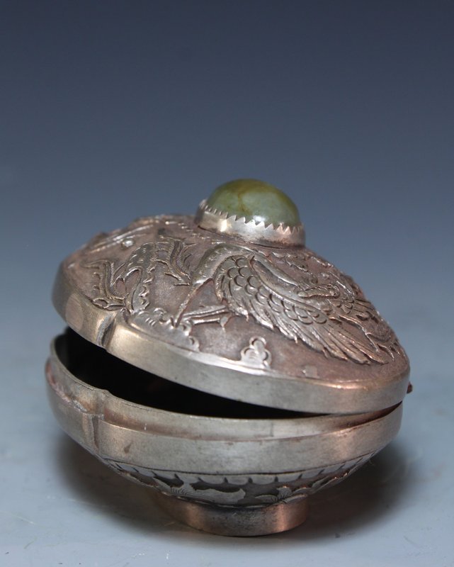 Antique Chinese Silver Box,