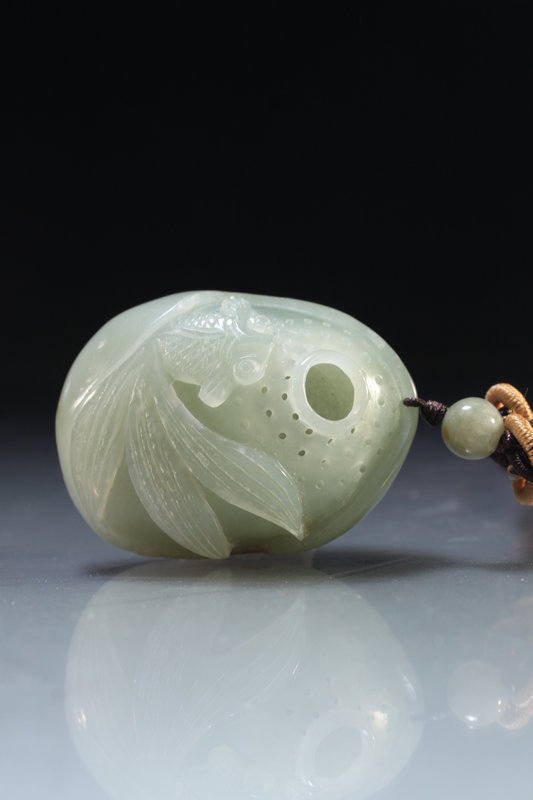Chinese Carved Celadon Jade