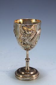 Fine Chinese Silver Goblet