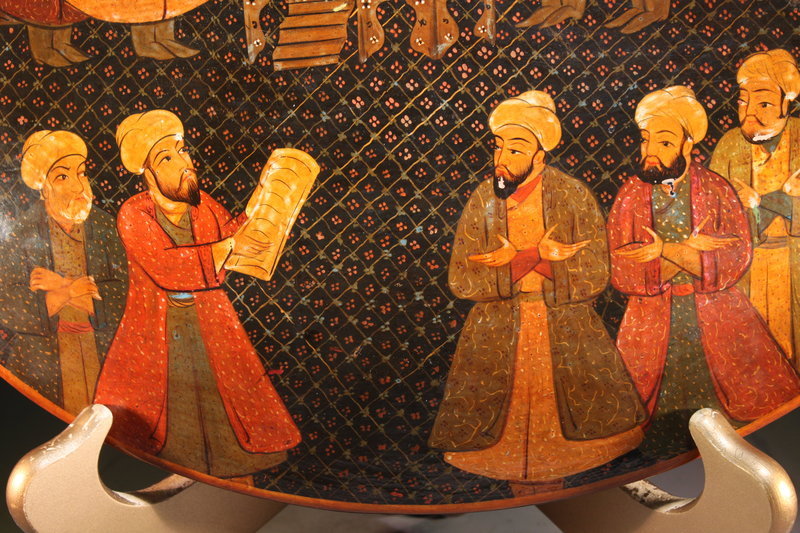 Fine Large Persian Quajar Lacquered Box,