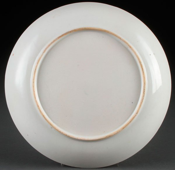 Chinese Export Semi-Eggshell Porcelain Plate, C 1750.