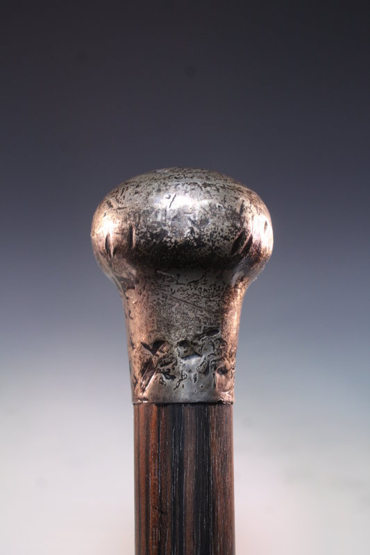 English Silver Handled  Cane/Walking Stick.