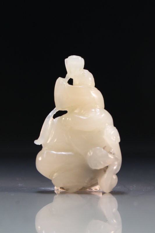 Chinese Carved Jade Toggle.