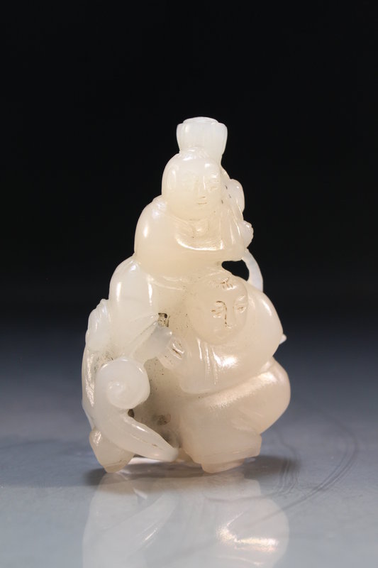Chinese Carved Jade Toggle.