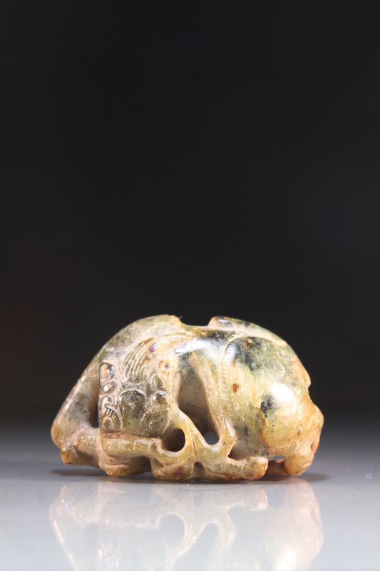 Chinese Mottled Jade Carving.