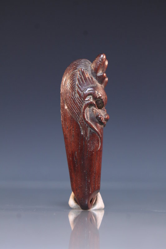 Antique Japanese Carved Wood Netsuke Figure