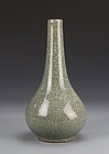 19th C. Chinese Crackle Glazed Porcelain Vase.