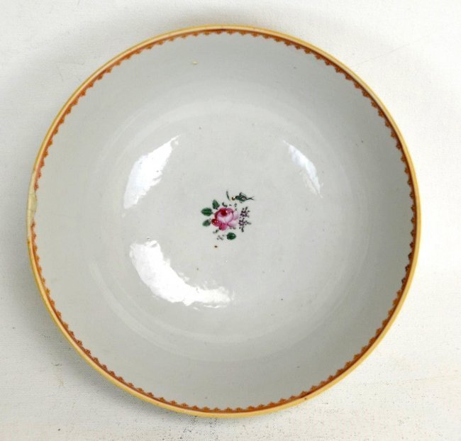 Chinese Export Famille Rose Enameled Porcelain Bowl.