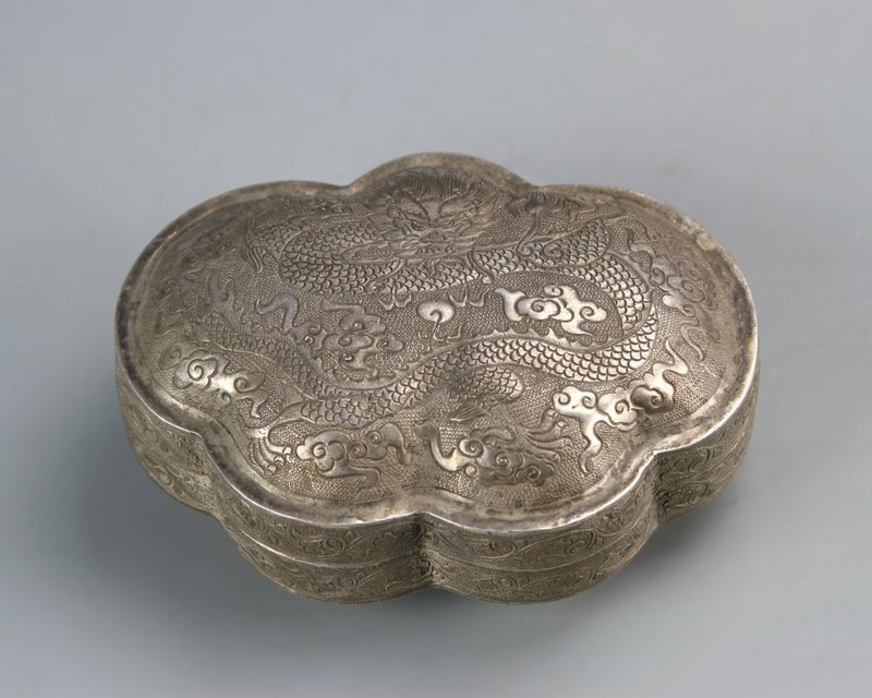 Fine Chinese Silver Ink Box.